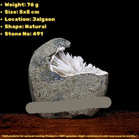 76g Scolecite Geode Natural Needle Crystal Cluster Mineral India