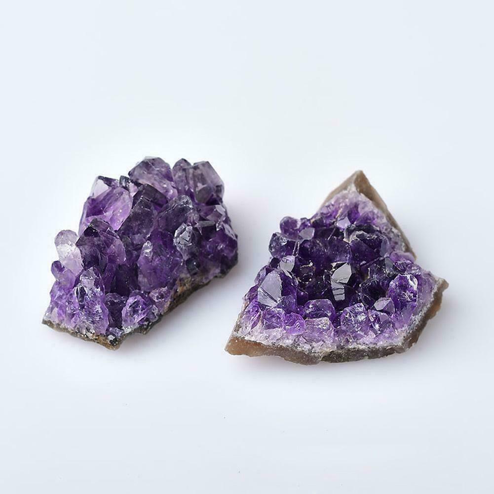 100% Natural Raw Amethyst Quartz Geode Druzy Crystal Cluster Healing Specimen