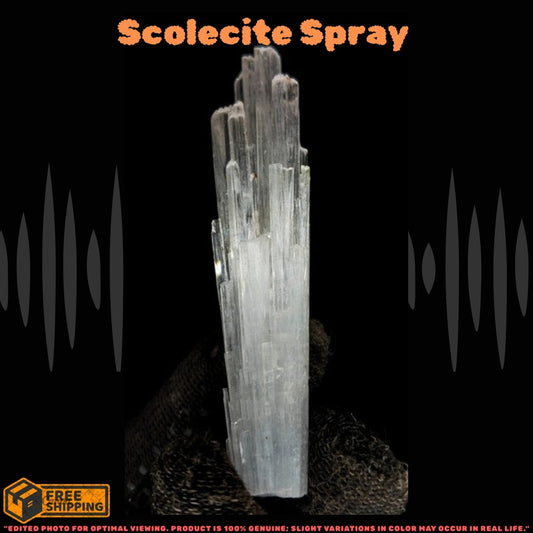 Mini Scolecite Spray Crystal 8g Rare Zeolite Mineral Specimen from India