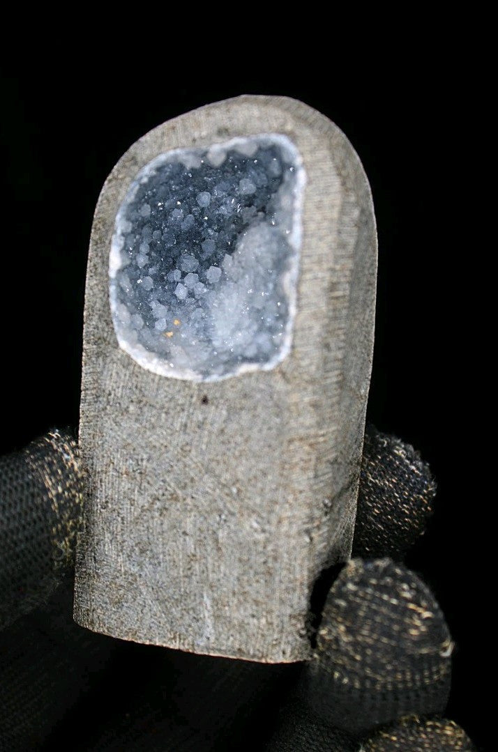 Rare Amethyst Chalcedony 150g Crystal Specimen Mineral Cluster India 7x3 cm