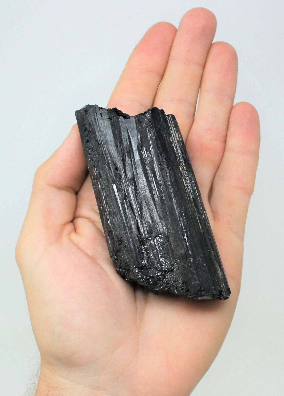 JUMBO Black Tourmaline Rods Premium Rough Natural Crystal Logs