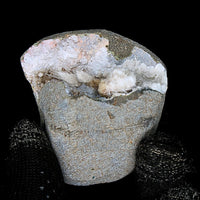 Scolecite Geode 118g Natural Reiki Stone for Calm Meditation Energy