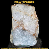 Apophyllite Stilbite Cluster 300g – Raw Natural Crystal Mineral 11x7cm from India