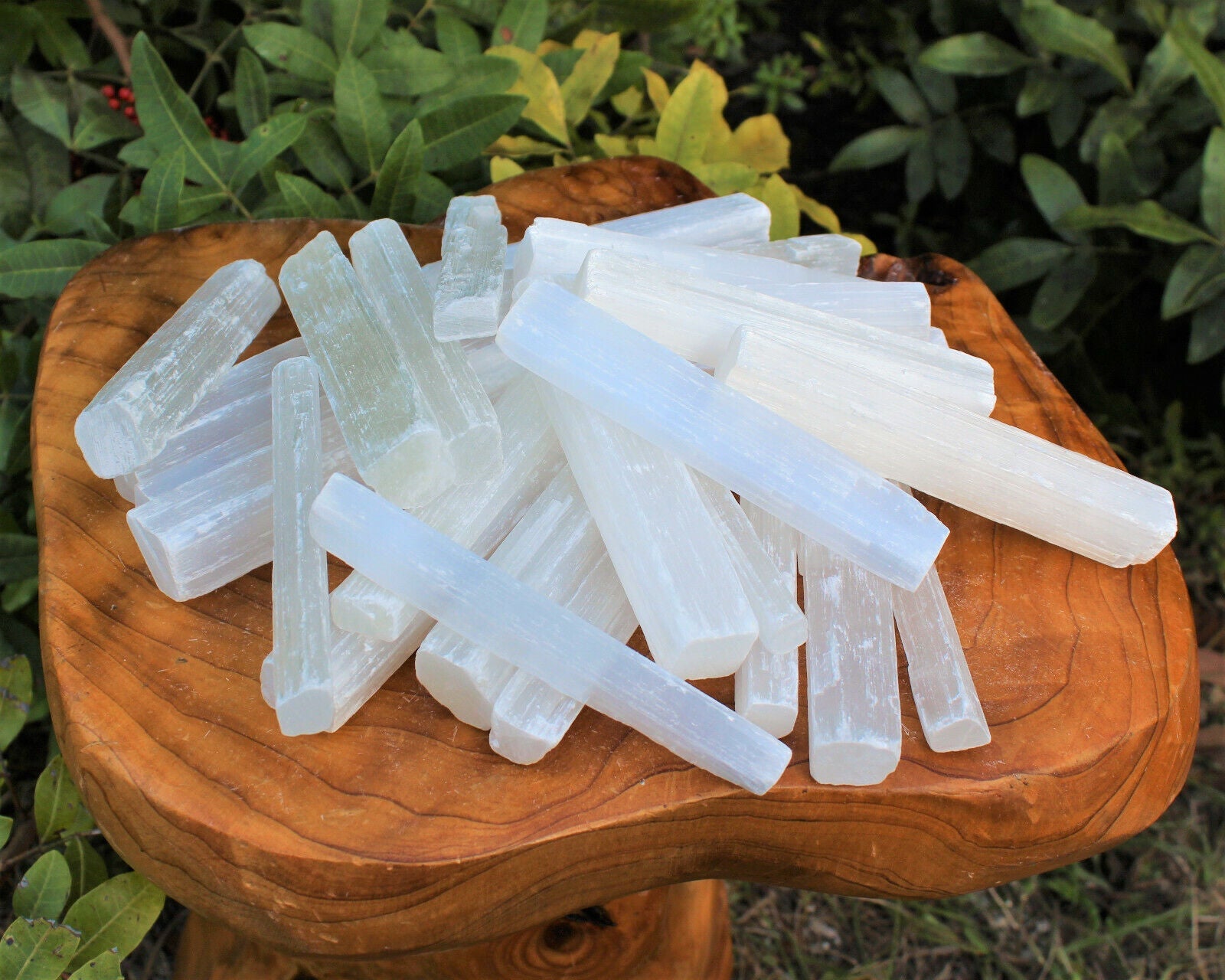 1 lb Bulk Wholesale Lot 5" Selenite Sticks (Raw Selenite Wand, Selenite Crystal)