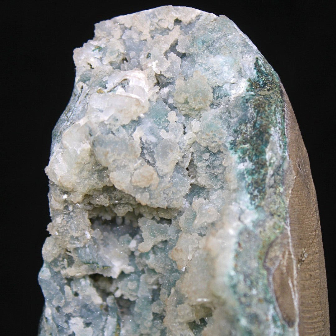 Natural Chalcedony Geode Cluster 1.2kg | 18x8 cm | Healing Crystal for Calm