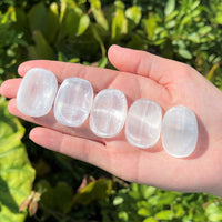 Natural Crystal Worry Stone: Choose Gemstone (Crystal Healing Pocket Stone)