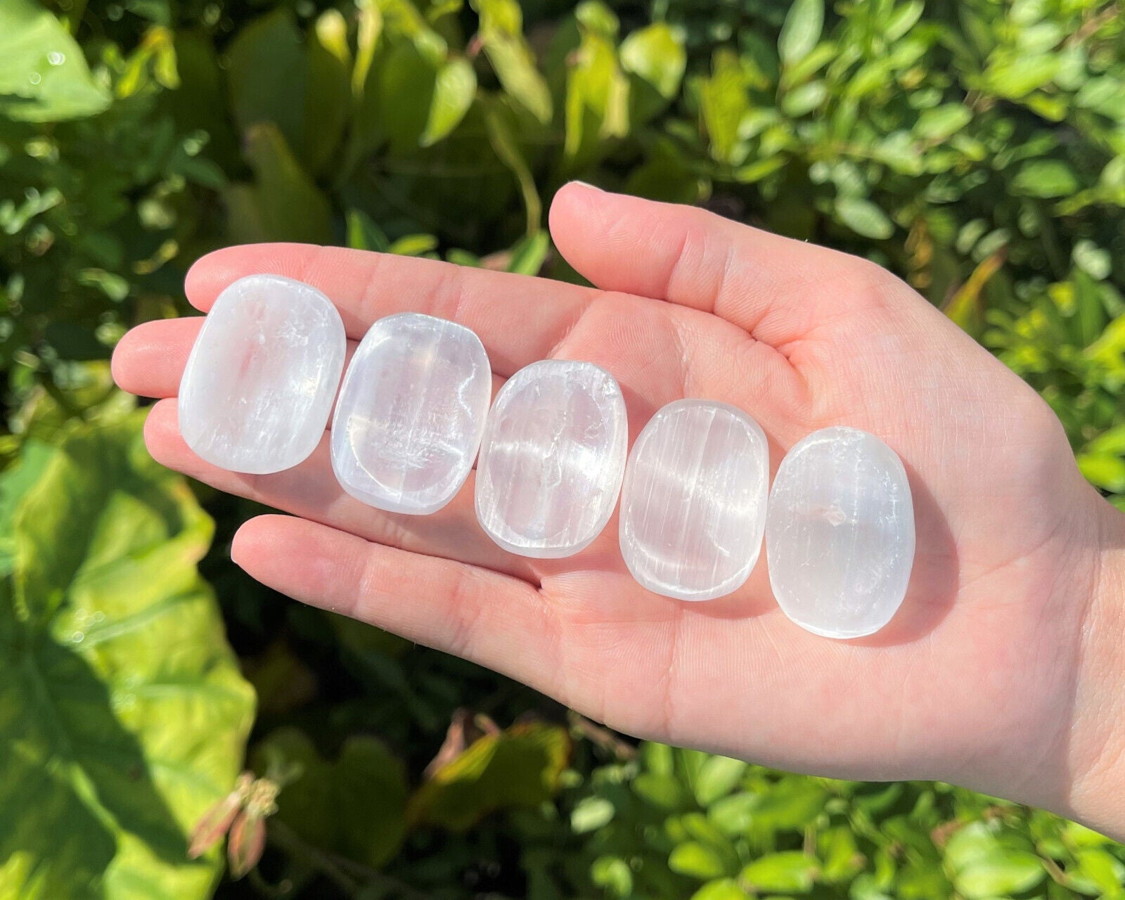 Natural Crystal Worry Stone: Choose Gemstone (Crystal Healing Pocket Stone)
