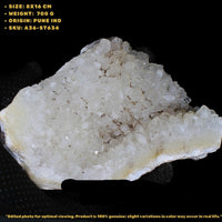 Apophyllite Cluster 700g – Raw Natural Crystal 8x16 cm Healing Stone India