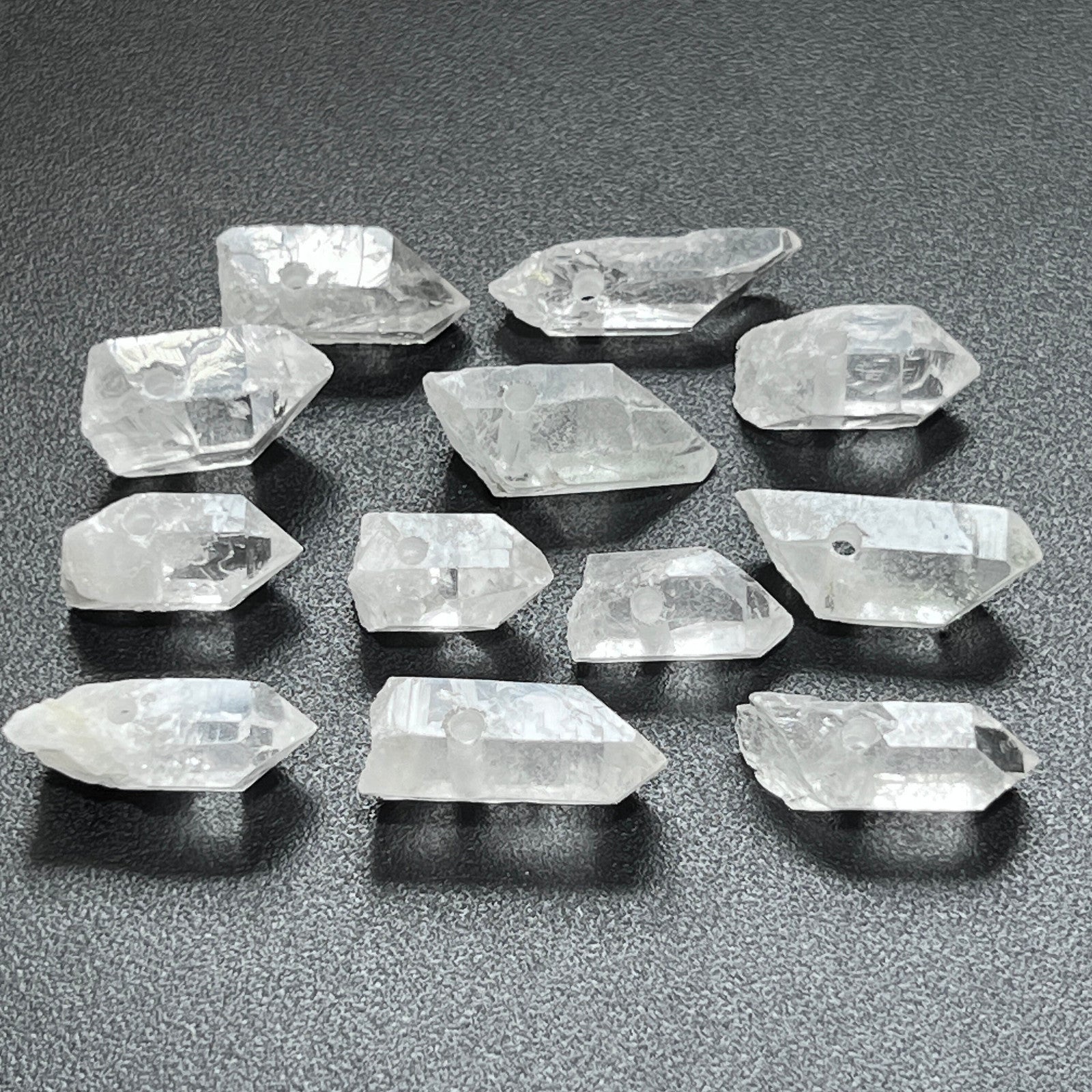 Drilled Clear Quartz Crystal Points (2mm Hole) Wholesale Beads Pendant Necklace