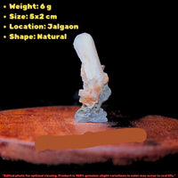 Natural Orange Stilbite Mineral 6g 5x2cm | Rare Healing Crystal from India