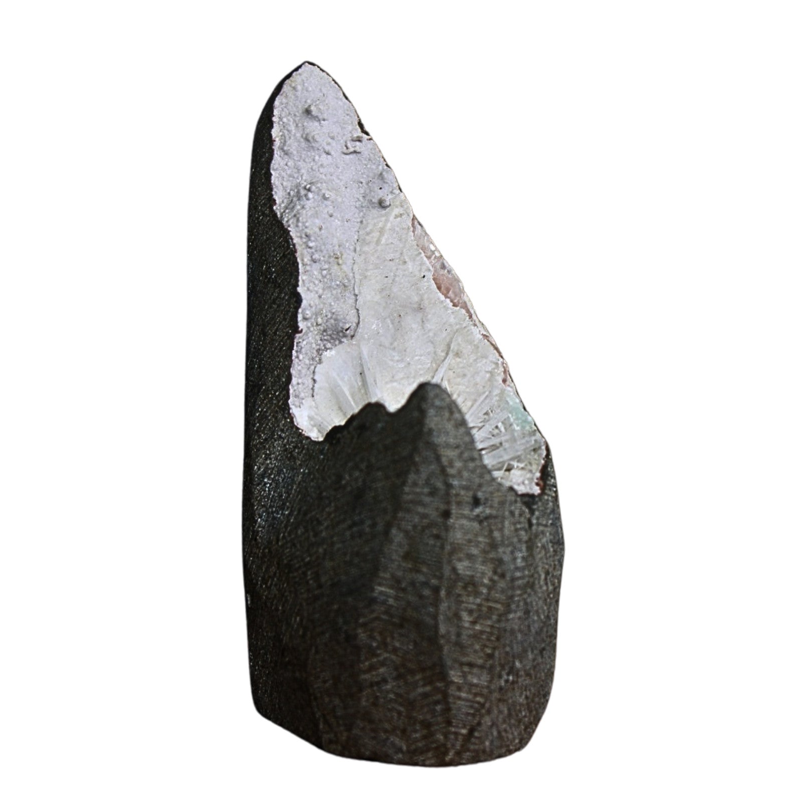 Scolecite Geode 110g 7x4cm Natural Calming Reiki Stone for Third Eye Chakra