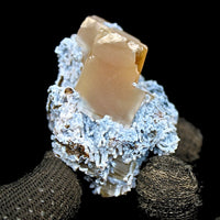 Rare Rainbow Calcite with Mordenite 62g Zeolite Mineral India Specimen