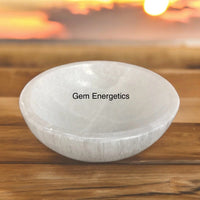 2.3", 3", 4", 6", 8" Selenite Bowl Selenite Crystal Bowl Cleaning Cleansing bowl