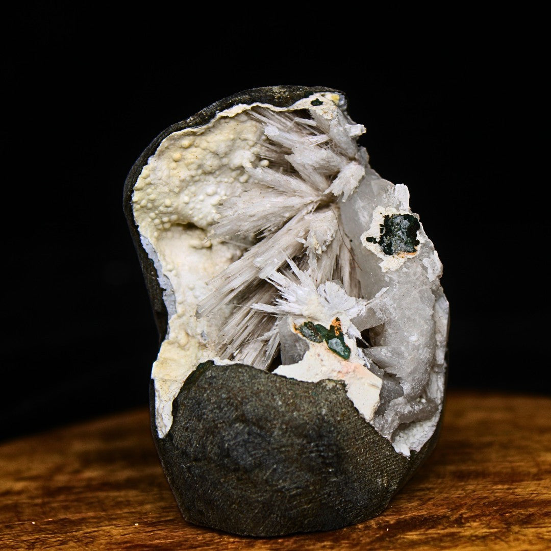 Scolecite Geode 110g Reiki Healing Crystal for Sleep Peace Meditation