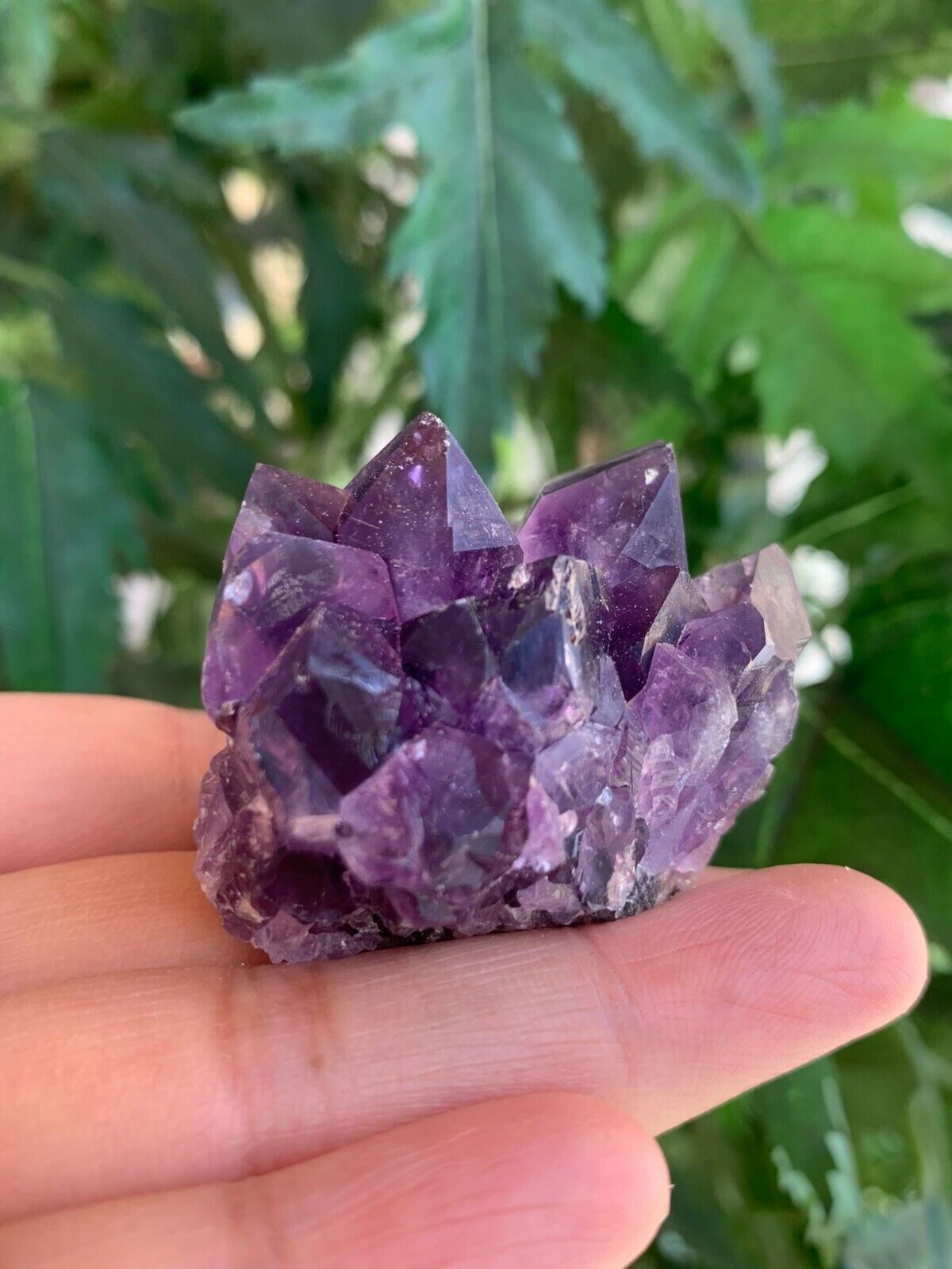 Deep Purple Amethyst Cluster From Uruguayan, Amethyst Geode, Raw Amethyst
