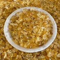 Grade A+++Citrine Semi Tumbled Gemstone Mini Chips 3 - 6 mm, Wholesale Bulk Lot