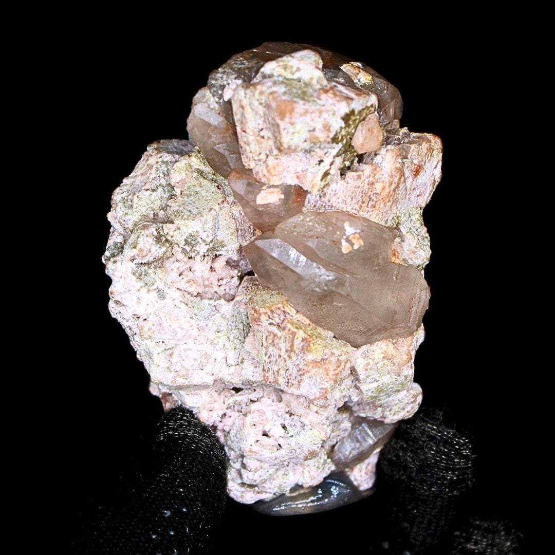 Smoky Quartz with Chlorite 222g Rare Mineral Crystal Specimen from India