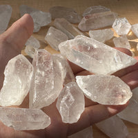 Natural Clear Quartz Crystal Points 1 to 3 Inches, Wholesale Bulk Lot