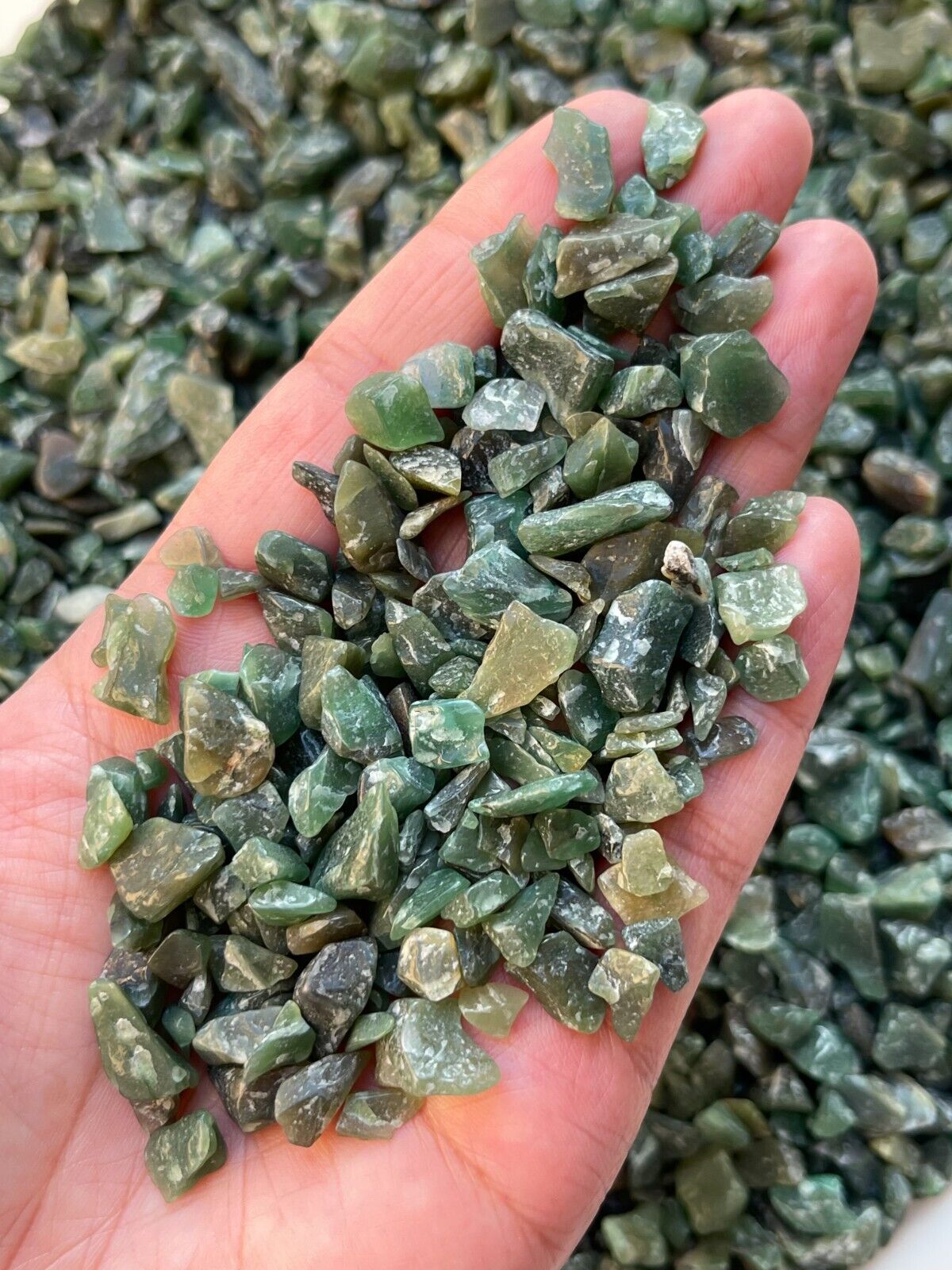 Grade A++ Semi Tumbled Gemstone Mini Chips 3 - 18 mm, Choose From 4 oz to 3 lbs