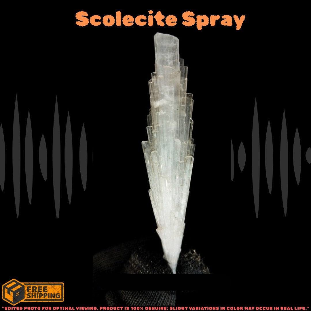 Natural Scolecite Cluster 10g Mini White Zeolite Mineral Specimen India