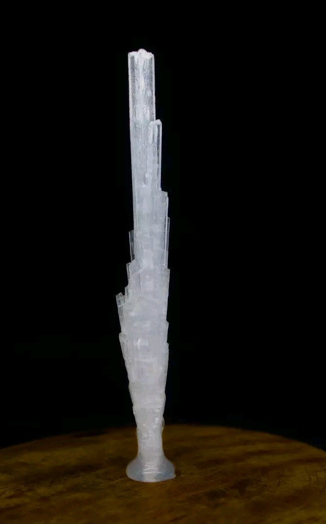 Natural Glassy Scolecite Tower 🗼 Spray Mineral Specimen from India 15g