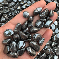 Grade A++ Hematite Semi Tumbled Gemstone Large Chips 8-20 mm, Wholesale Bulk Lot
