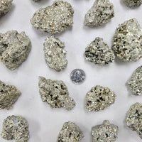 Pyrite Crystal Chunks - 2" to 3" - Pyrite Stone AKA Fool's Gold from Peru