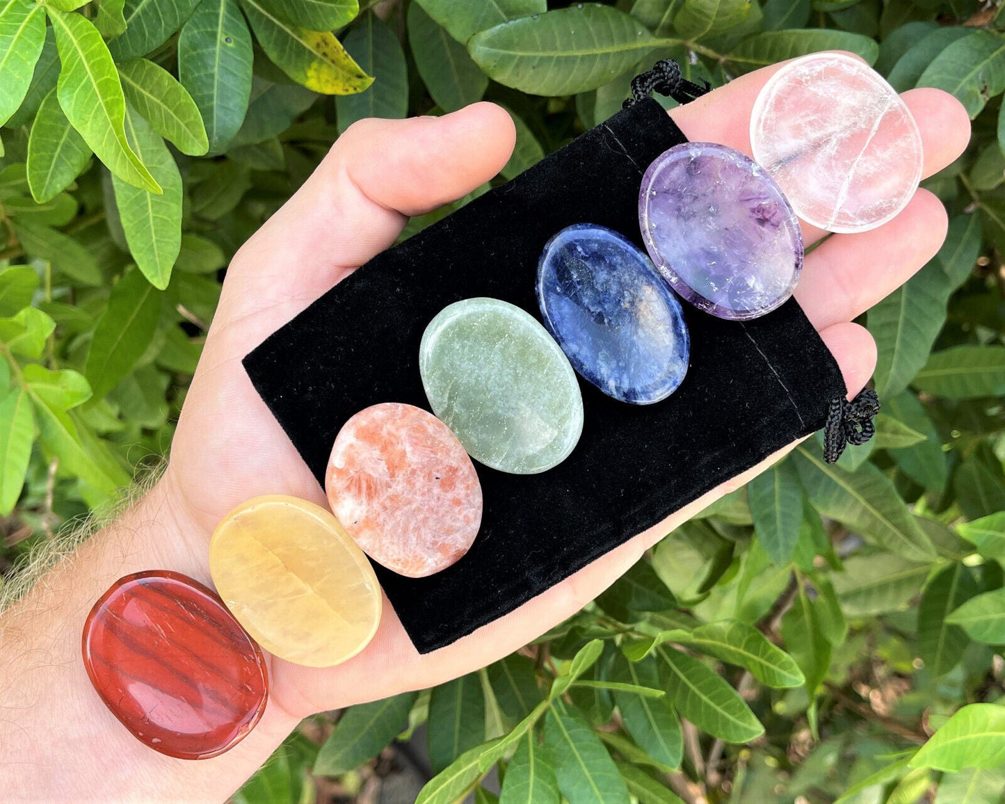 Natural Crystal Worry Stone: Choose Gemstone (Crystal Healing Pocket Stone)