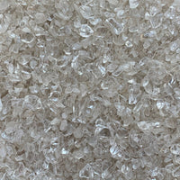 Clear Quartz Semi Tumbled Gemstone Mini Chips 5 - 10 mm, Wholesale Bulk Lot