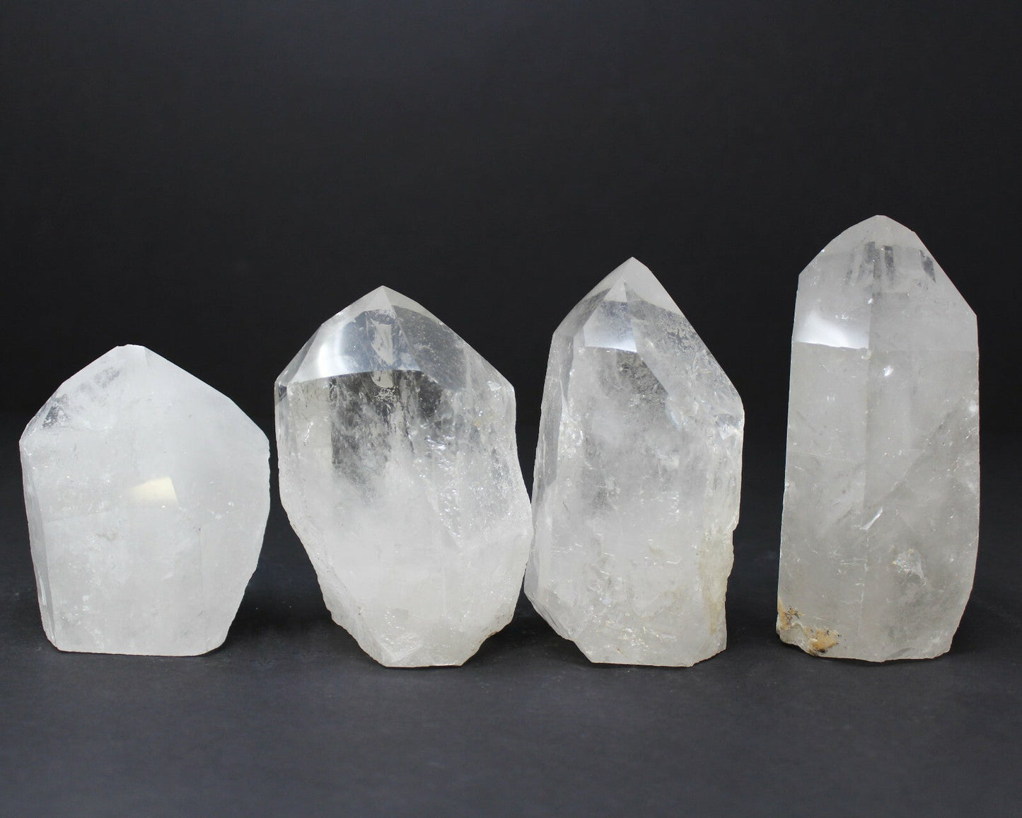 ✨ Natural Clear Quartz Point with Cut Base | Premium 'A' Grade | Zeenat Studio