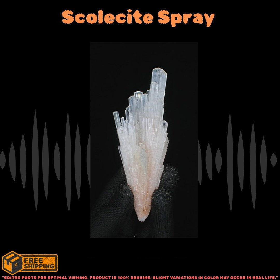 Scolecite Healing Crystal 68g Peace Meditation Sleep Stone India