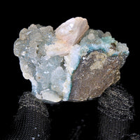 Green Chalcedony & Stilbite Crystal 60g | Calm Energy, Healing Stone 6x4 cm