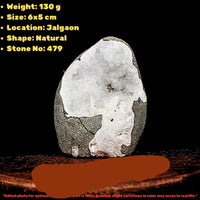 130g MM Quartz with Scolecite Geode Natural Mineral Cluster 6x5cm India