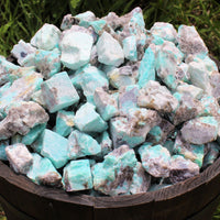 1/2 lb Lot Bulk Natural Rough Amazonite Crystal Healing Raw (8 oz)
