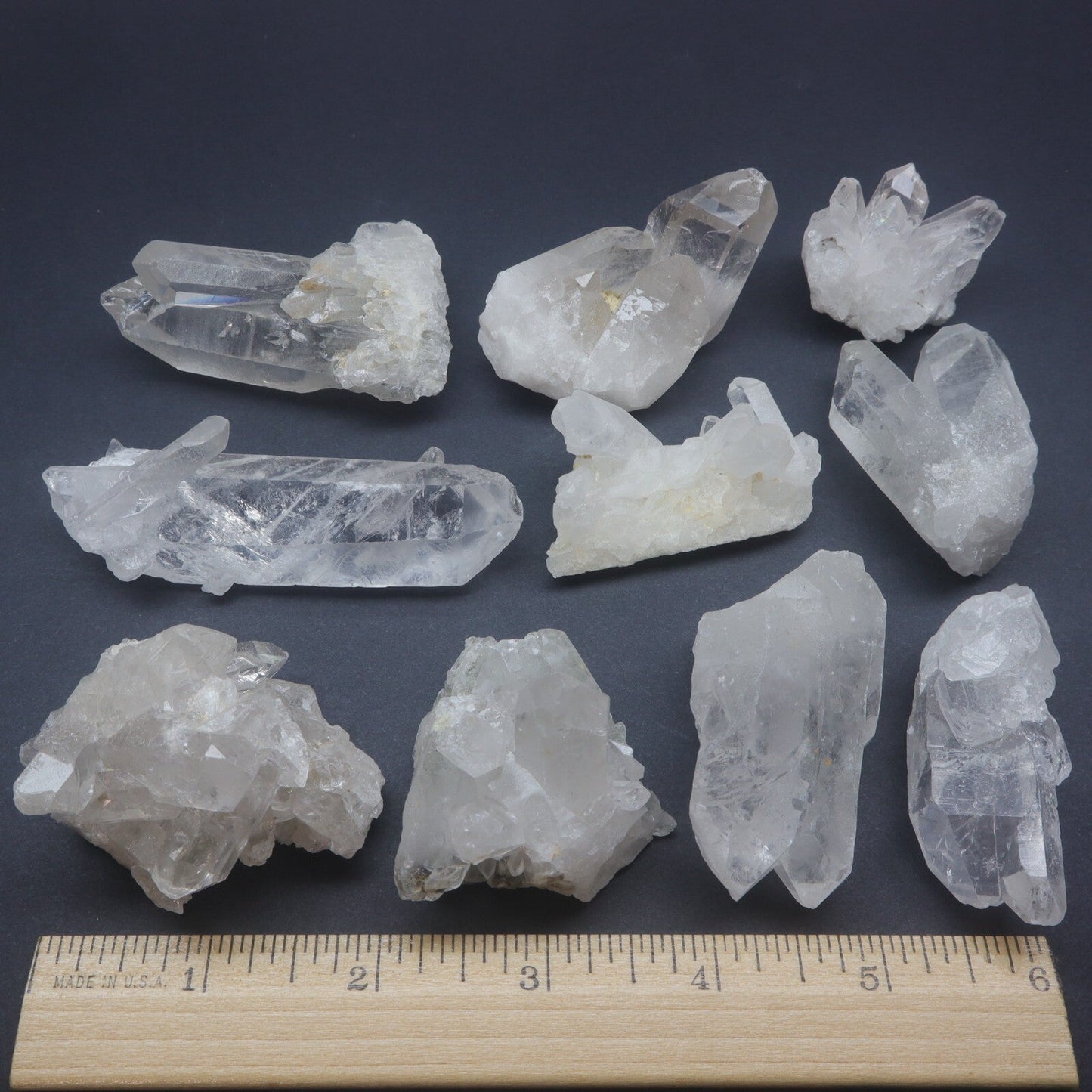1 Lb Natural Clear Quartz Crystal Cluster Crystal Points Mineral Specimens