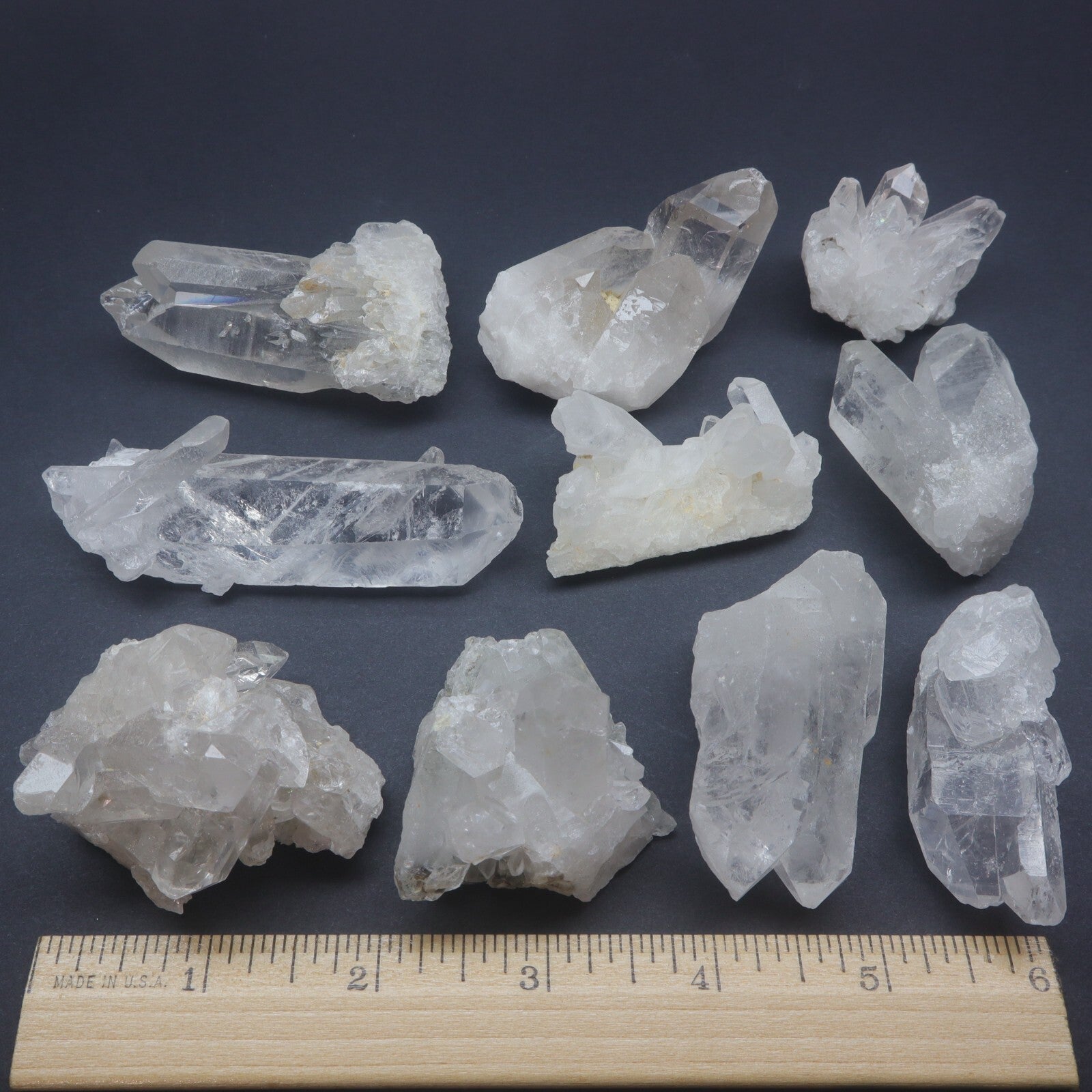 1 Lb Natural Clear Quartz Crystal Cluster Crystal Points Mineral Specimens