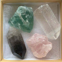 Premium Crystals & Healing Stones Set for New Beginnings, Meditation, Protection