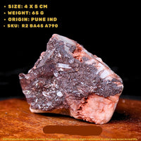 Phantom Quartz Crystal 65g 4x5 cm Natural Raw Cluster Healing Stone India