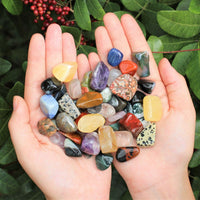 Assorted Tumbled Stones: SMALL, MEDIUM or LARGE Sizes Wholesale Bulk Lots Mixed