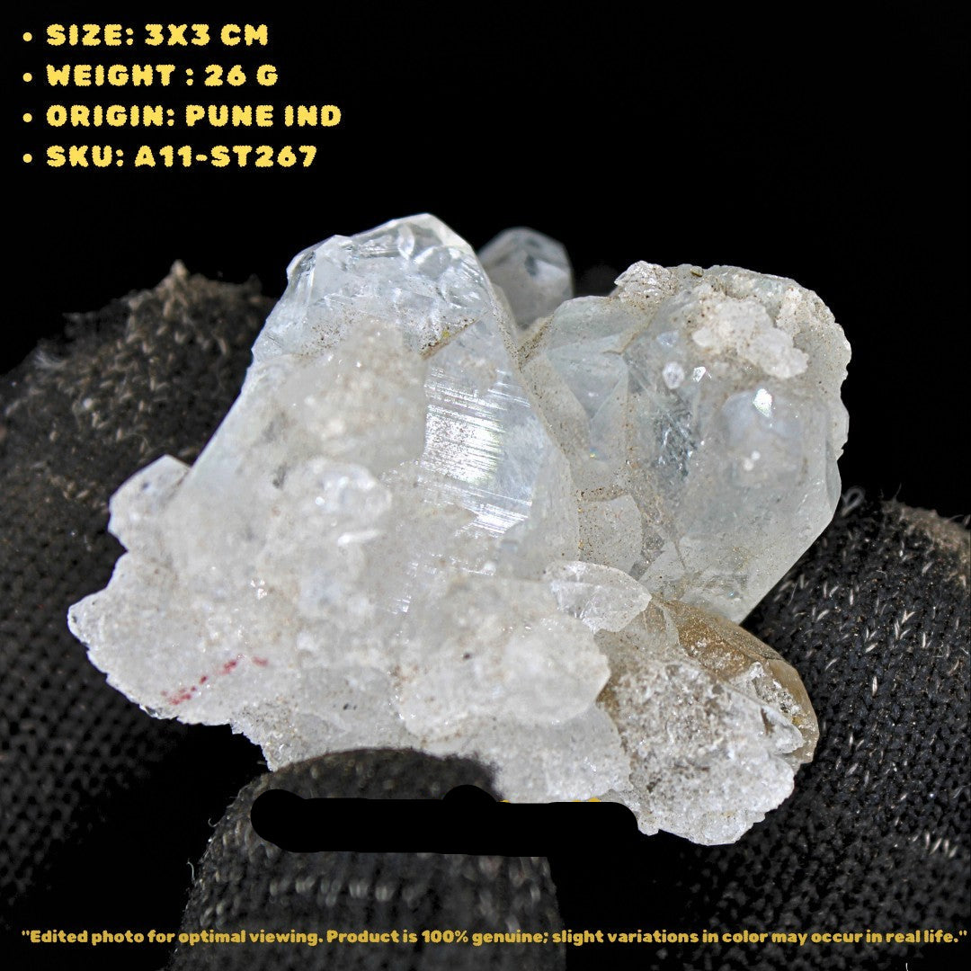 26g Himalayan Clear Quartz Mini Cluster Natural Crystal Specimen from India