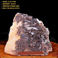 Phantom Clear Quartz Cluster 110g 6x7 cm Raw Natural Healing Crystal India