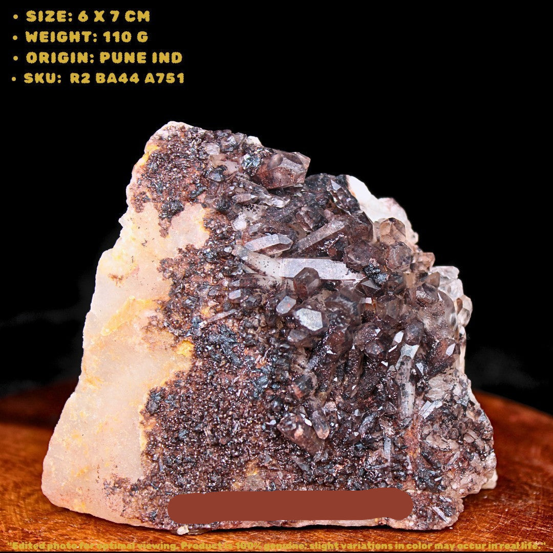 Phantom Clear Quartz Cluster 110g 6x7 cm Raw Natural Healing Crystal India