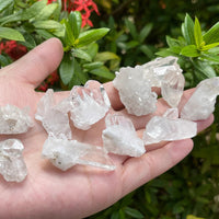 10 pcs Box Clear Quartz Clusters Collection, Grade A++ Raw Clear Quartz Geode