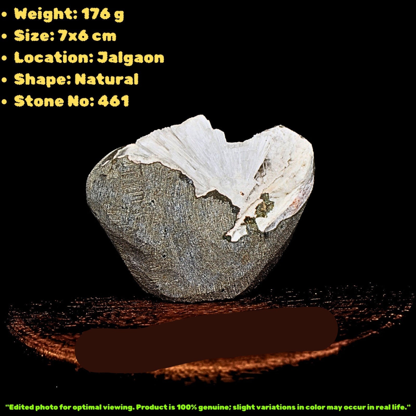 Scolecite Geode 176g Natural Radiating Needle Crystal Healing Stone India