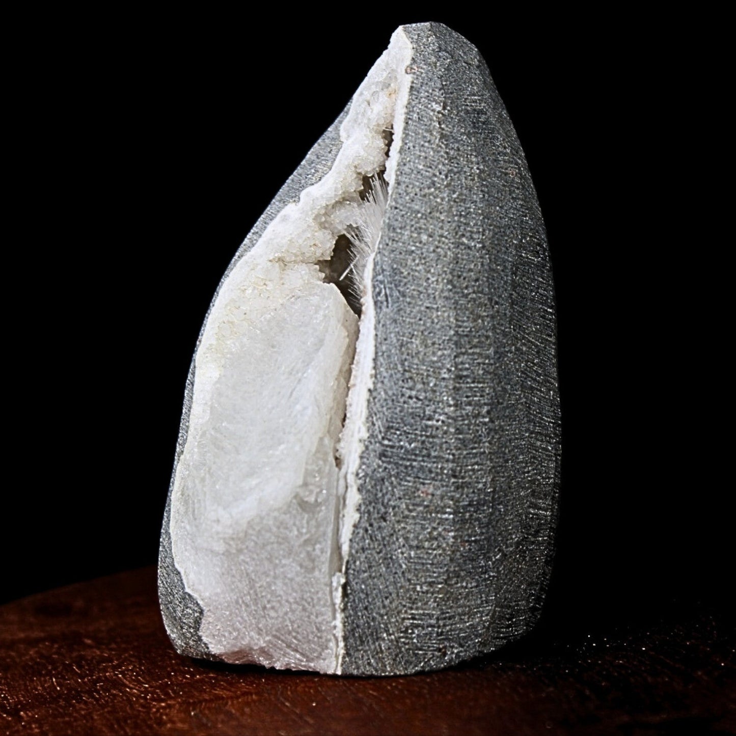 Scolecite Geode 155g 7x5cm Natural Healing Crystal India Mineral Gift