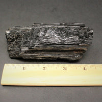 XL JUMBO Black Tourmaline PREMIUM EXTRA A GRADE Shiny Rough Rod Log (12 - 15 oz)