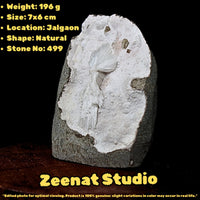 196g Mordenite Scolecite Geode Rare Crystal Needle Cluster from India