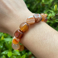 Wholesale Grade A++ Gemstone Nugget Bracelet, Choose from 18 Gemstone Types