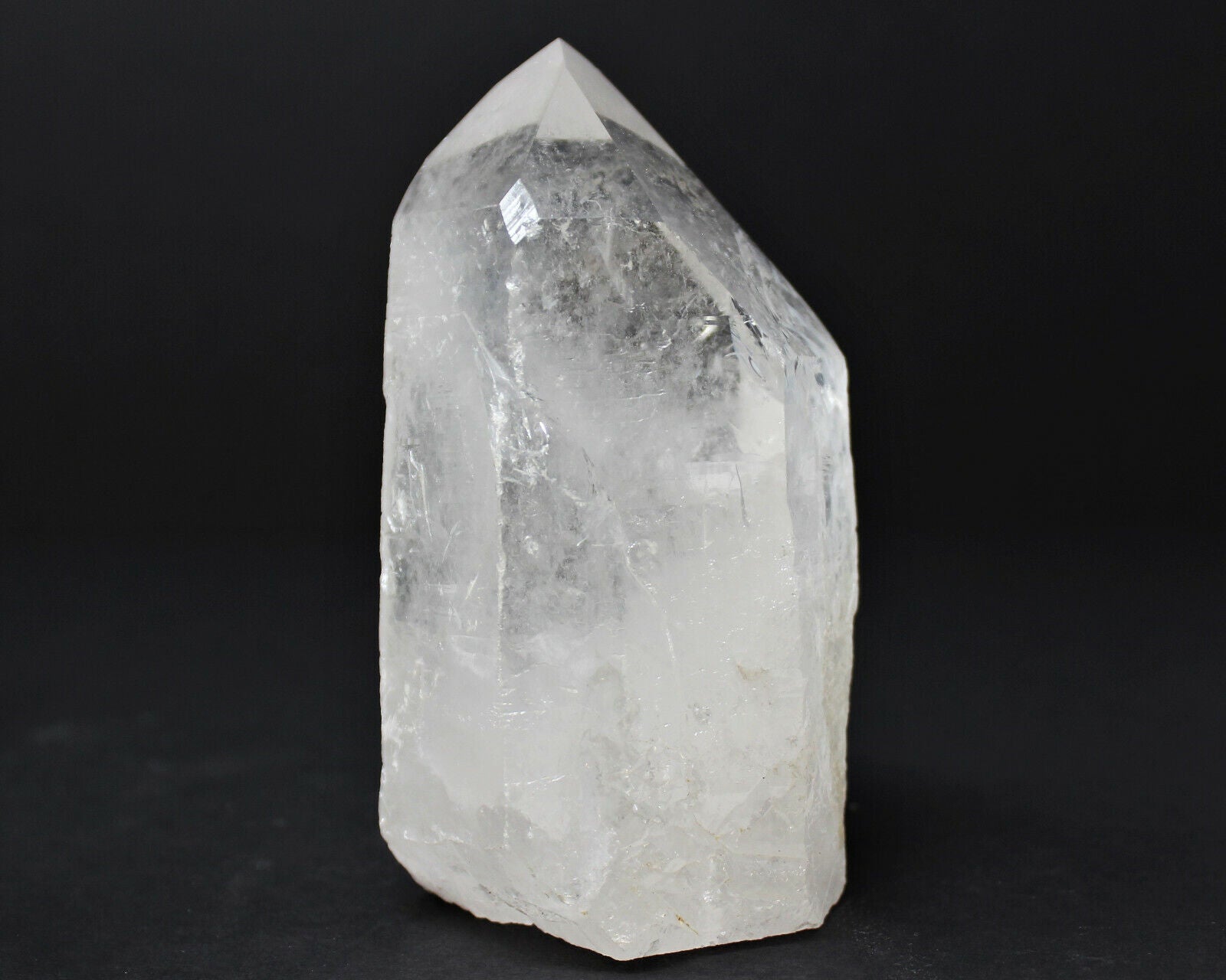 ✨ Natural Clear Quartz Point with Cut Base | Premium 'A' Grade | Zeenat Studio