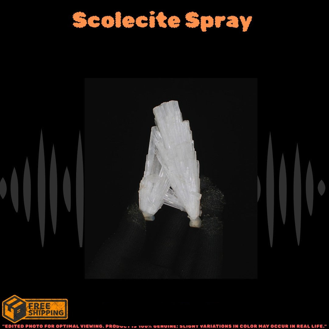 Scolecite Healing Crystal 64g 9x4cm Peace Meditation Stone India